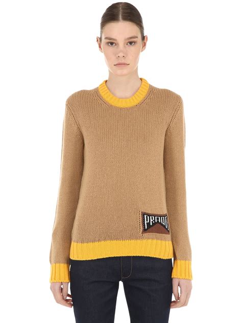 prada yellow sweater